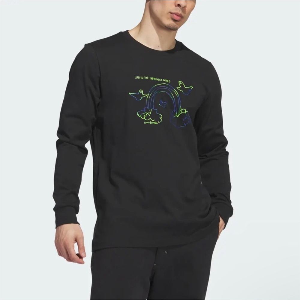 NWT Adidas Originals Shmoofoil Cloudy Long Sleeve, Size M - Picture 3 of 7